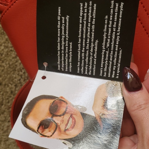 NWT! Joan Boyce sequined backpack bag with detachable & adjustable straps - Picture 7 of 7